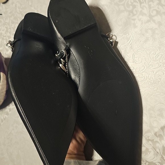 Zara Authentic Genuine Soft Leather Ballet Flats, Chain Strap EU 40 / US - 9 - Picture 15 of 16